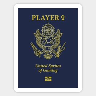 Passport to Gaming - Player 2 USA Sticker